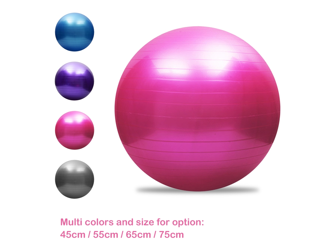 Bola de Yoga Anti ruptura com Bomba de Ar Espessada 45-75cm S/MARCA
