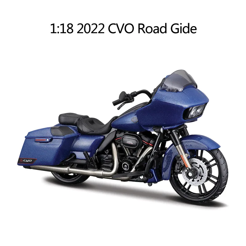 (azul) Modelo De Motocicleta Em Liga Metálica Na Escala 1:18 Com Amortecedor - Brinquedo Colecionável