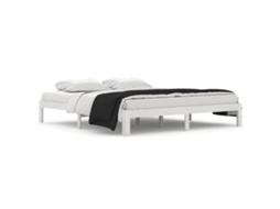 Bed Frame, Bed Frames Vidaxl Branco Madeira (180 X 200 Cm )
