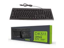 Teclado Usb LAXISCREED Plug And Play para Escritório e Jogos