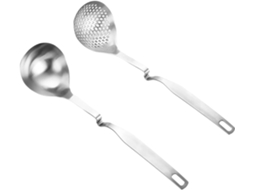 Concha De Sopa Resistente, Utensílio Eficiente, Conjunto Versátil De Colher E Escorredor Cabo Longo,