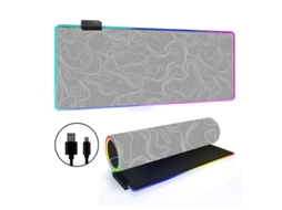 Mouse Pad Tapete De Mesa Com Contorno Topográfico Grande Rgb Aquaforge (estilo 4, 3007004 Mm)