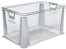 Caixa de Armazenamento Keeper Luis 64 Litros Transparente KEEEPER