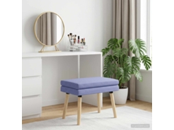 Vidaxl Banco De Camadas Duplas Azul Jeans 60 X 40 X 46 Cm Tecido