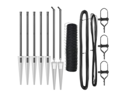 Conjunto 1 Cerca Externa Vidaxl Cinzento Aço (10 X 1 M)
