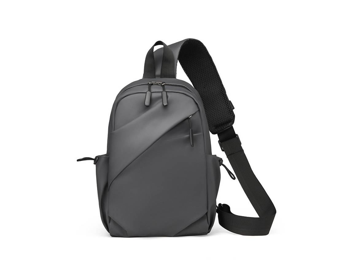 Bolsa Transversal (cinza), Visual Sofisticado, Grande Capacidade