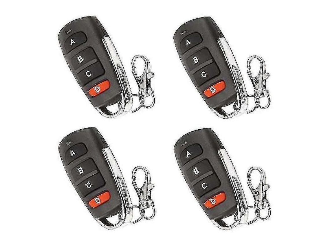 Conjunto De 4 Controles Remotos Universais Duplicadores Para Portas De Garagem, Controles Remotos Para Portões, Chaveiros De Substituição Para Po