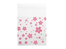 Sacola de Biscoito Florais 7x7cm 100un LAXISCREED
