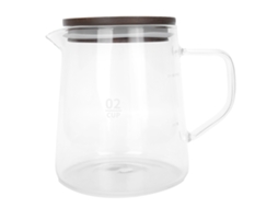 Recipiente Para Café Com Tampa Vidro Resistente Ao Calor Alça Com Isolamento Térmico Chaleira Para Chá Leite Suco Brilvibera (500 Ml)