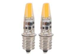 2026 2 unidades Lâmpada LED tipo vela E12 2w 12v Luz quente Economia de energia para lustres