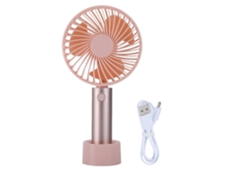 Ventilador Portátil Mini Usb Recarregável Branco Ajustável