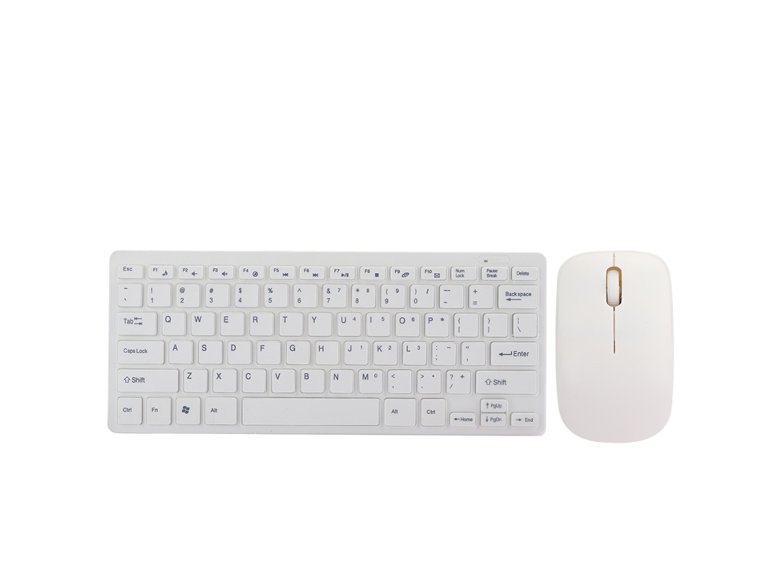 Lurelia Conjunto Teclado E Rato Sem Fios, Cor Branca