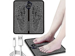 Tapete Massageador Elétrico Para Os Pés Com Estimulação Muscular.