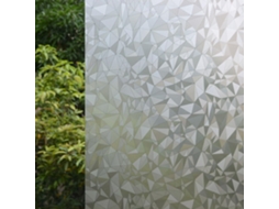 Película Adesiva Estática Para Janelas, Padrão Diamante, 45 Cm X 200(17, 7 Pol X 78, 7 Pol), Ideal Para Residências E Escritórios
