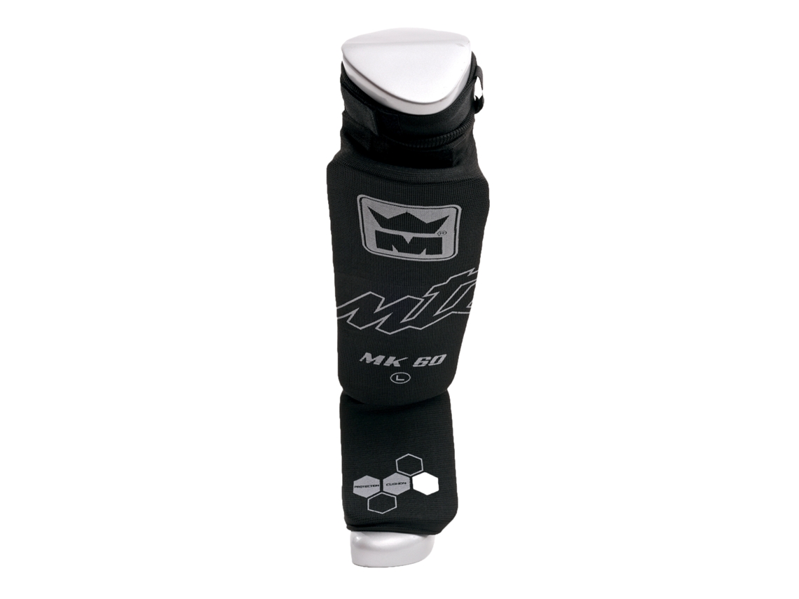 Caneleiras com proteção de pés kick-BOXing MONTANA MK60 Shin in step CE Approved