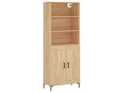 Armário Alto Derivados de Madeira Cor Sonoma MAISON EXCLUSIVE 69,5x34x180 cm