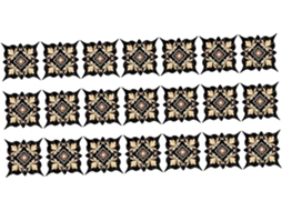 Conjunto 21 Adesivos Azulejo Cerâmico Autoadesivos Removíveis Impermeáveis Resistentes Desgaste Decoração GOKOCO