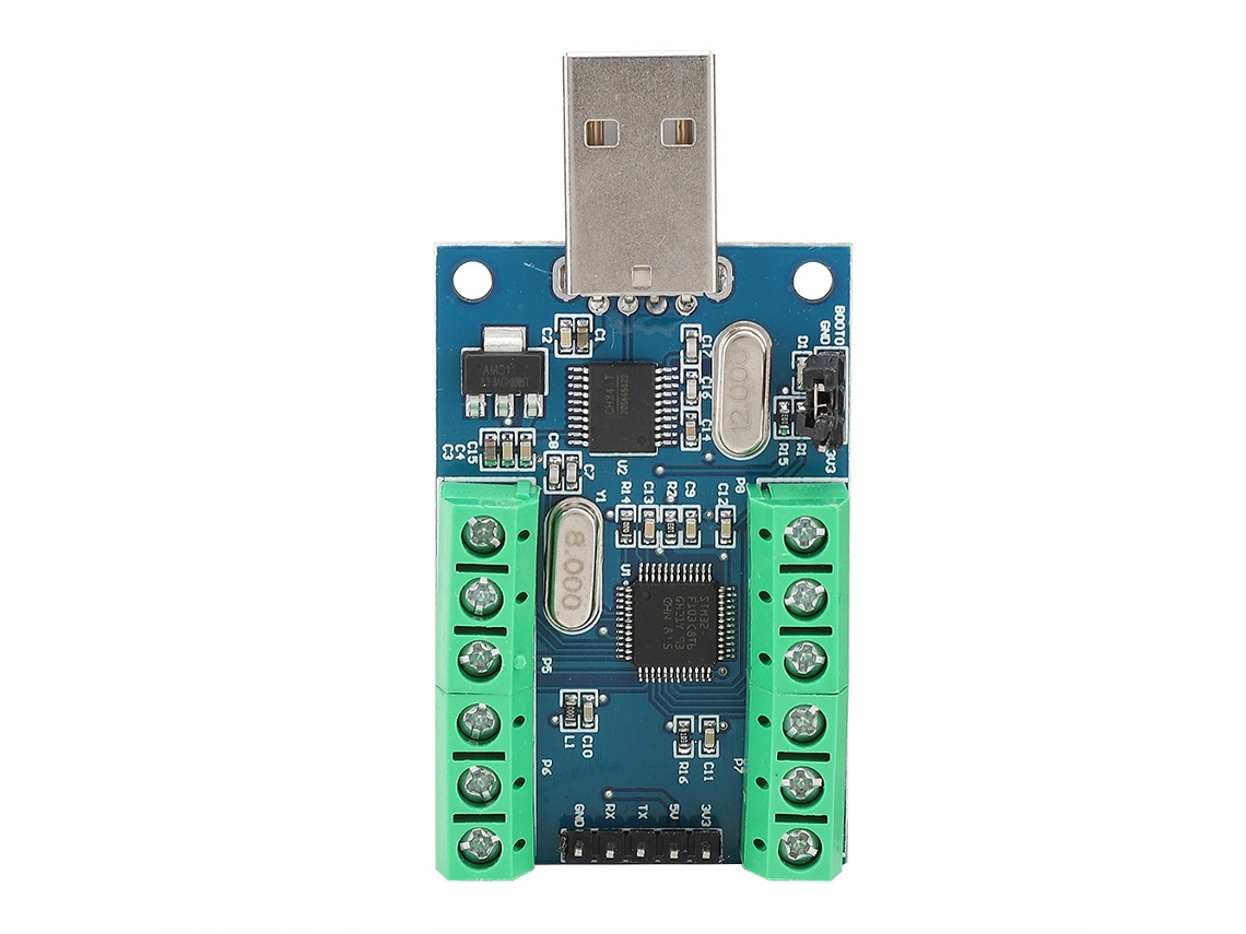 Aetheria módulo de Aquisição de Dados Adc 10 Canais 12bit com Stm32 e Comunicação Uart Usb