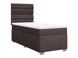 Box Spring Bed, Box Spring Beds Vidaxl Marrom Tecido (90 X 190 Cm)