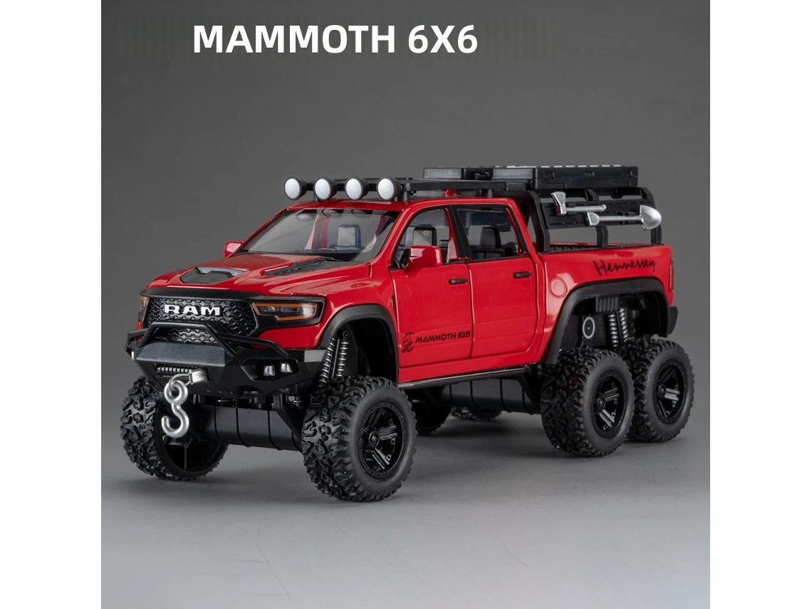 (vermelho) Miniatura De Carro Tiranossauro Rex Em Escala 1:32 Com Efeitos De Som E Luz.