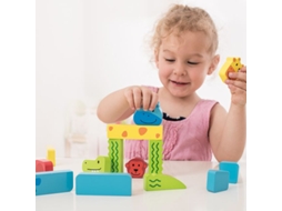Quebra Cabeça De Animais Beleduch, Brinquedo Educativo De Madeira Multicolorido