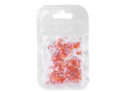 300 Peças De Contas Meias Redondas Com Fundo Plano Para Decoração De Unhas Diy, Diversos Tamanhos E Cores