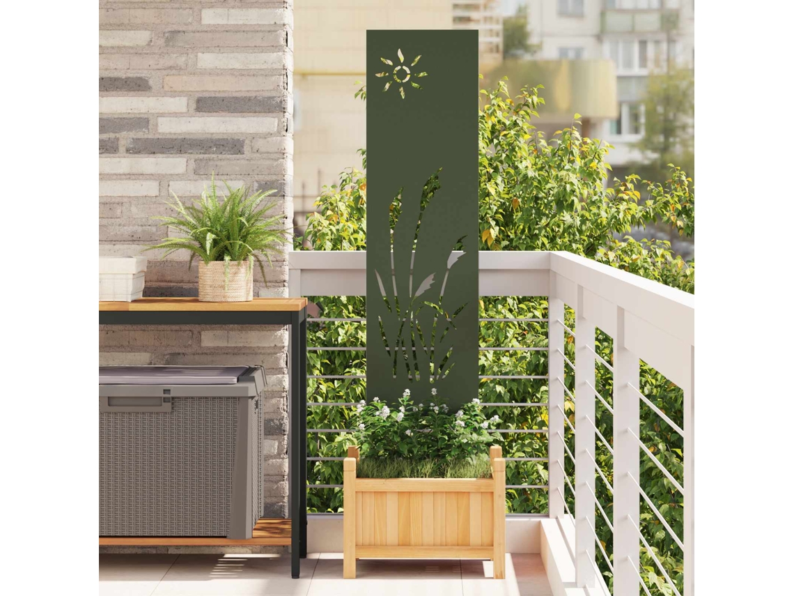 Vidaxl Tela De Privacidade Para Jardim Verde-oliva 32 X 140 Cm