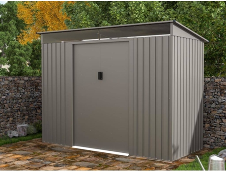 Abrigo de Jardim VENTE UNIQUE Folco (Cinza- Metal- 191x261x124cm)