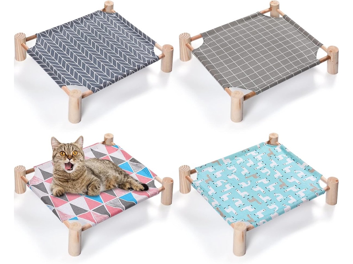 Conjunto de 4 peças, rede ou cama suspensa para gatos, portátil, 53x48x13cm, EVA | AQUAFORGE | AQUAFORGE