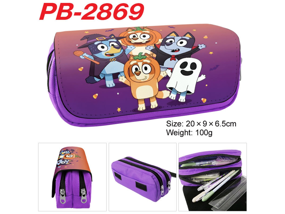 Estojo De Dupla Camada Com Grande Capacidade E Motivos De Desenhos Animados – Estojo Para Material Escolar Infantil Pb-2869