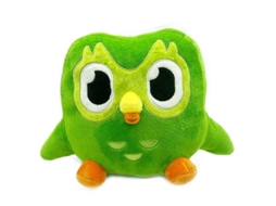 Pelúcia Duolingo Duo Coruja Verde Presente de 10º Aniversário para Crianças | S/MARCA