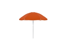 Sombrinha Oxford 240 Cm Alumínio Laranja Para Jardim E Praia Marbueno Summer