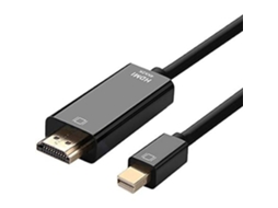 Lurelia Cabo Conversor Mini Displayport Para Hdmi 4k X 2k 3m Macho Para Macho Preto E Dourado