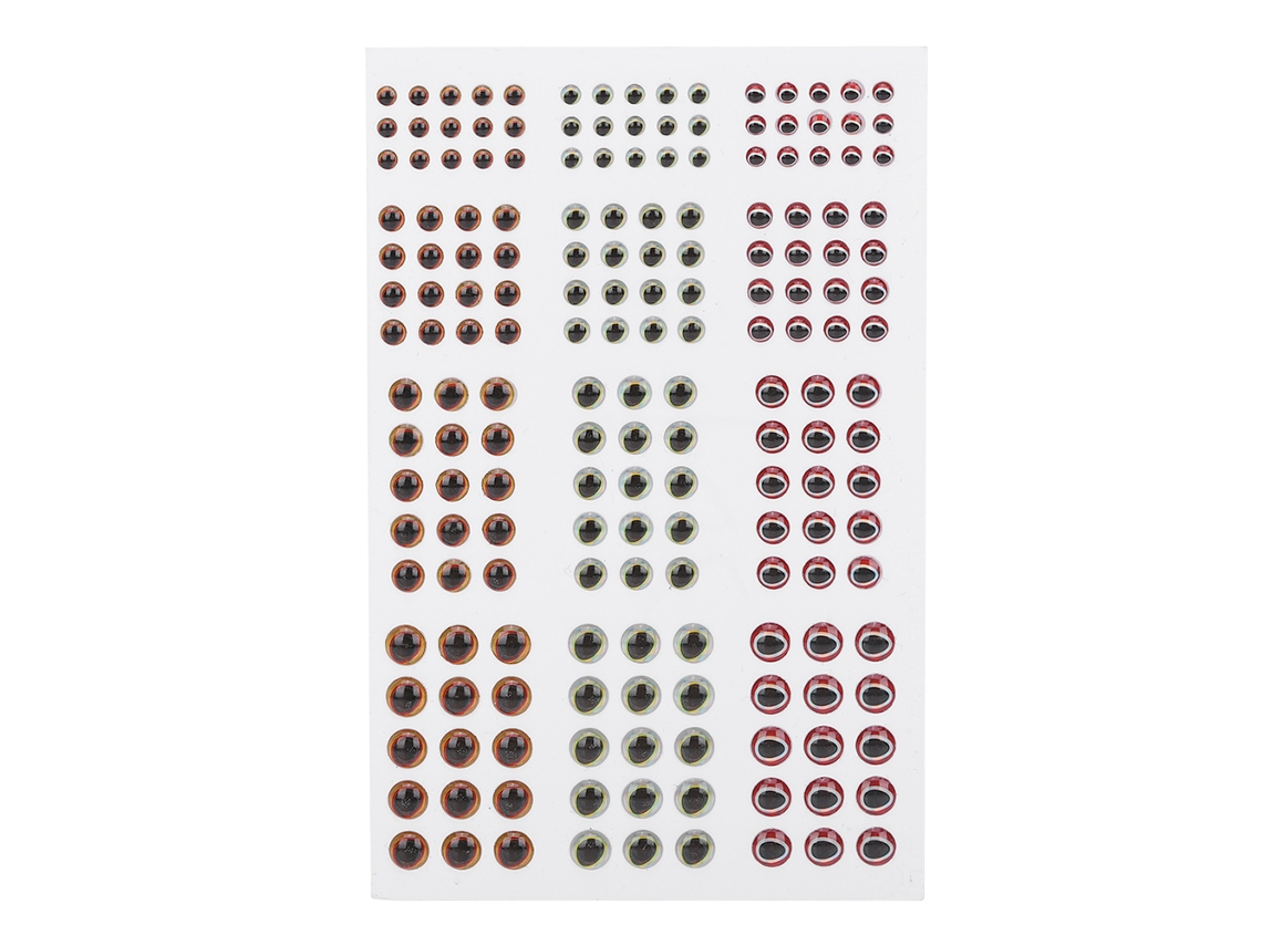Olhos de Peixe Artificial 3d 183pcs para Iscas de Pesca