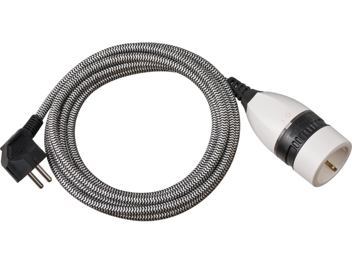 Cabo de Extensão Brennstuhl com Interruptor Rotativo 5 M BRENNENSTUHL