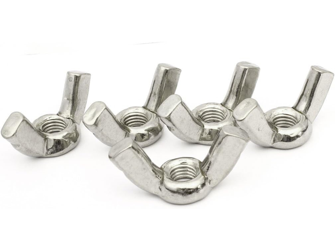 Conjunto de 5 Porcas Borboleta Metálicas 65mm Largura CHABERLU
