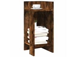 Vidaxl Mesas Laterais 2 Pcs Prateleira 110x50x103 Cm Carvalho Fumado
