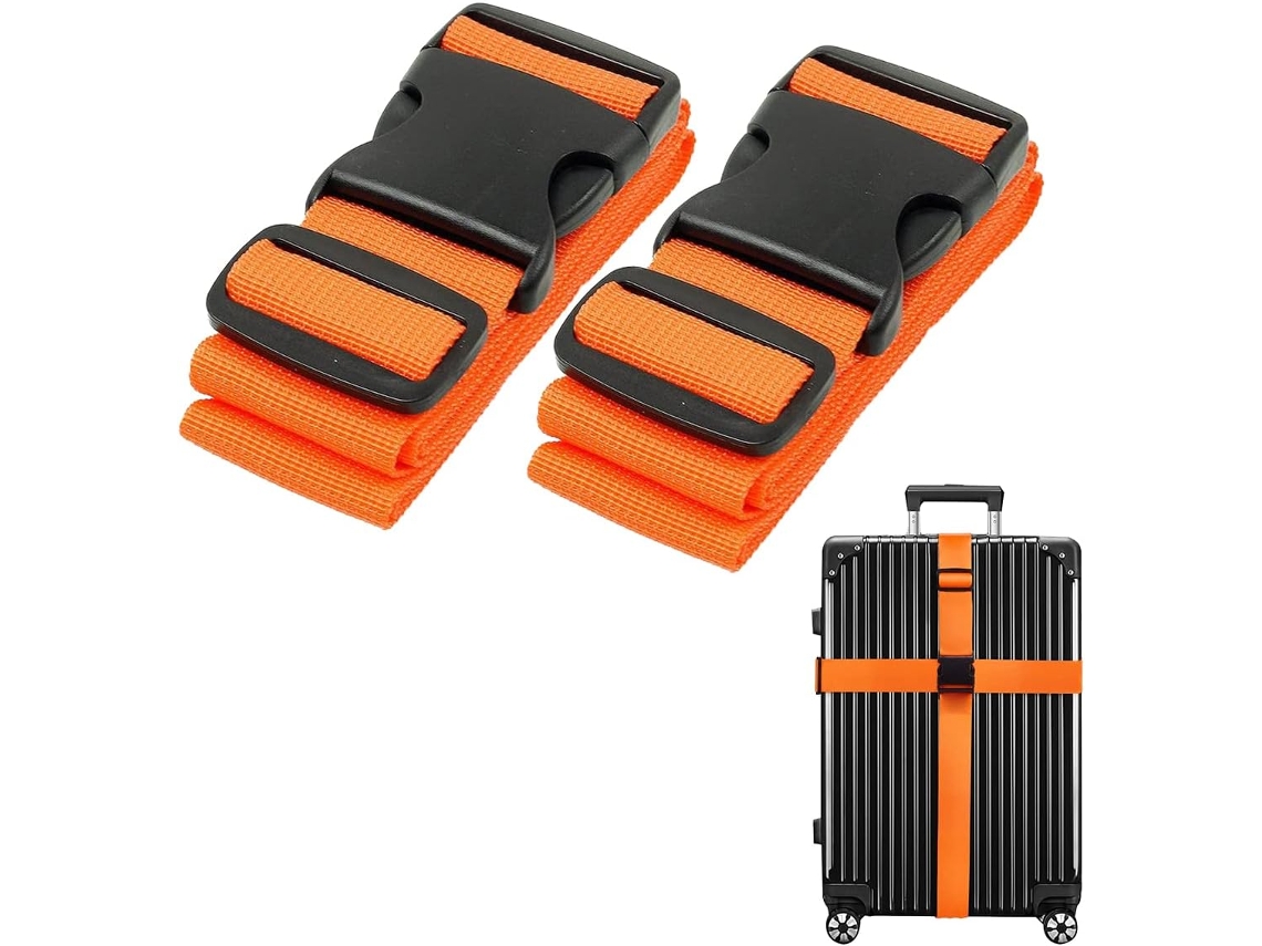 Cintos De Mala Cintos De Mala Cintos De Mala Fortes E Ajustáveis ​​em Cores Brilhantes Cinto Com Fivela Rápida Aquaforge (pacote Com 2, Laranja)