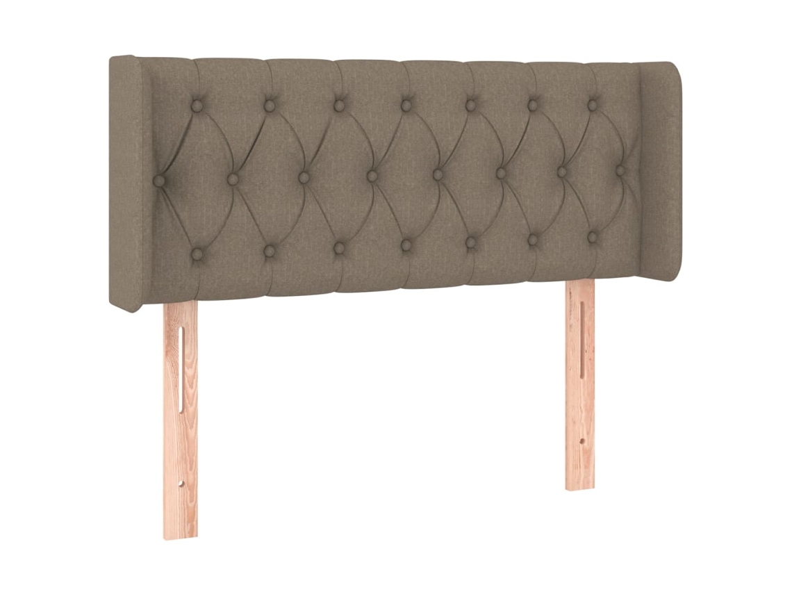 Cabeceira de Cama com Abas Tecido Cinzento Acastanhado MAISON EXCLUSIVE (103x16x78 cm)