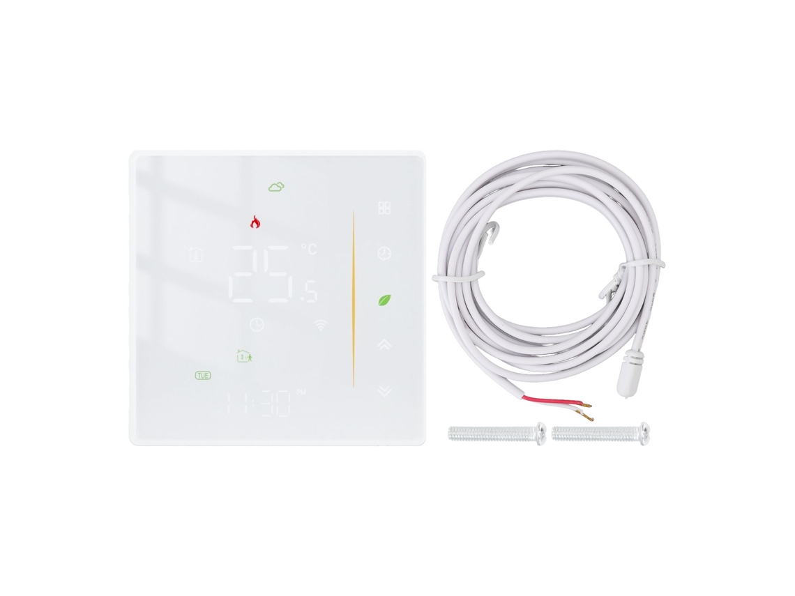 Termostato Inteligente Programável Controle App Voz Aquecimento Piso Zigbee AC 95 240v | S/MARCA