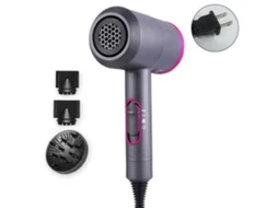 Secador de Cabelo Profissional Secador de Cabelo Iônico com Difusor Secador de Cabelo para Crianças Viagem Casa Dormitório-Ferro Cinza