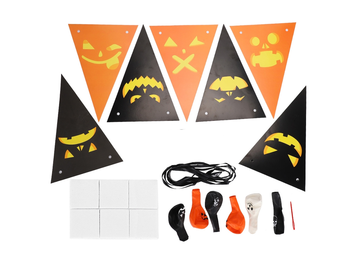 Bandeira De Papel Fofa Para Decoração De Halloween