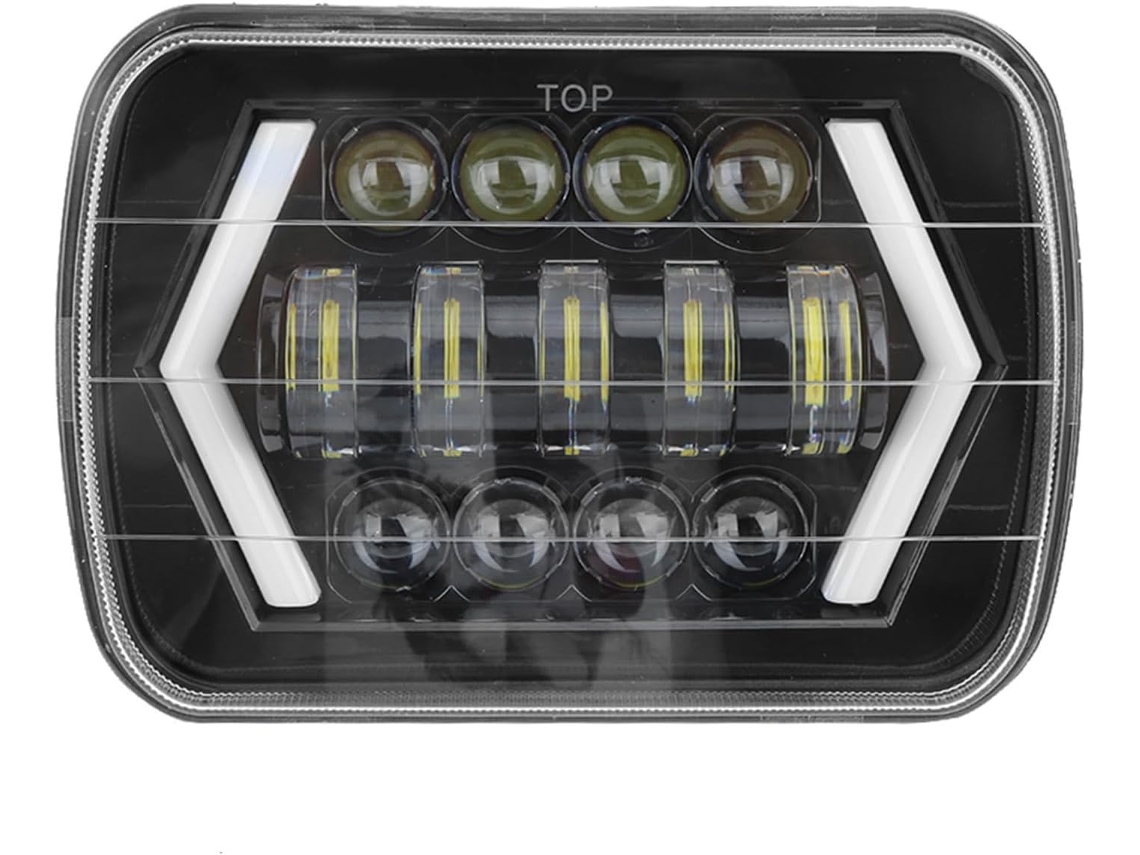 Faróis Automotivos Bnineteenteam, Farol De Led 300w E 7 Polegadas, Carcaça De Alumínio, Farol Dianteiro Quadrado
