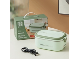 Lancheira Elétrica Aquecida 1.1l Inox 304 Qualidade Alimentar Verde Panoona