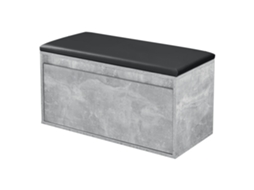 Bancada para Sapateira Degerfors com Gaveta 80X39X45 Cm Efeito Betão/Preto [EN.CASA]