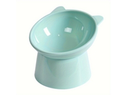 Tigela Ergonômica para Gatos com Design Inclinado Que Evita Derramamento de Ração, Ideal para Gatinhos de Interior, na Cor Verde AQUAFORGE