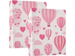 Pacote de Pastas de Mesa com Camada Dura 1 2-polegadas Na Cor Rosa Shock Balão Quente