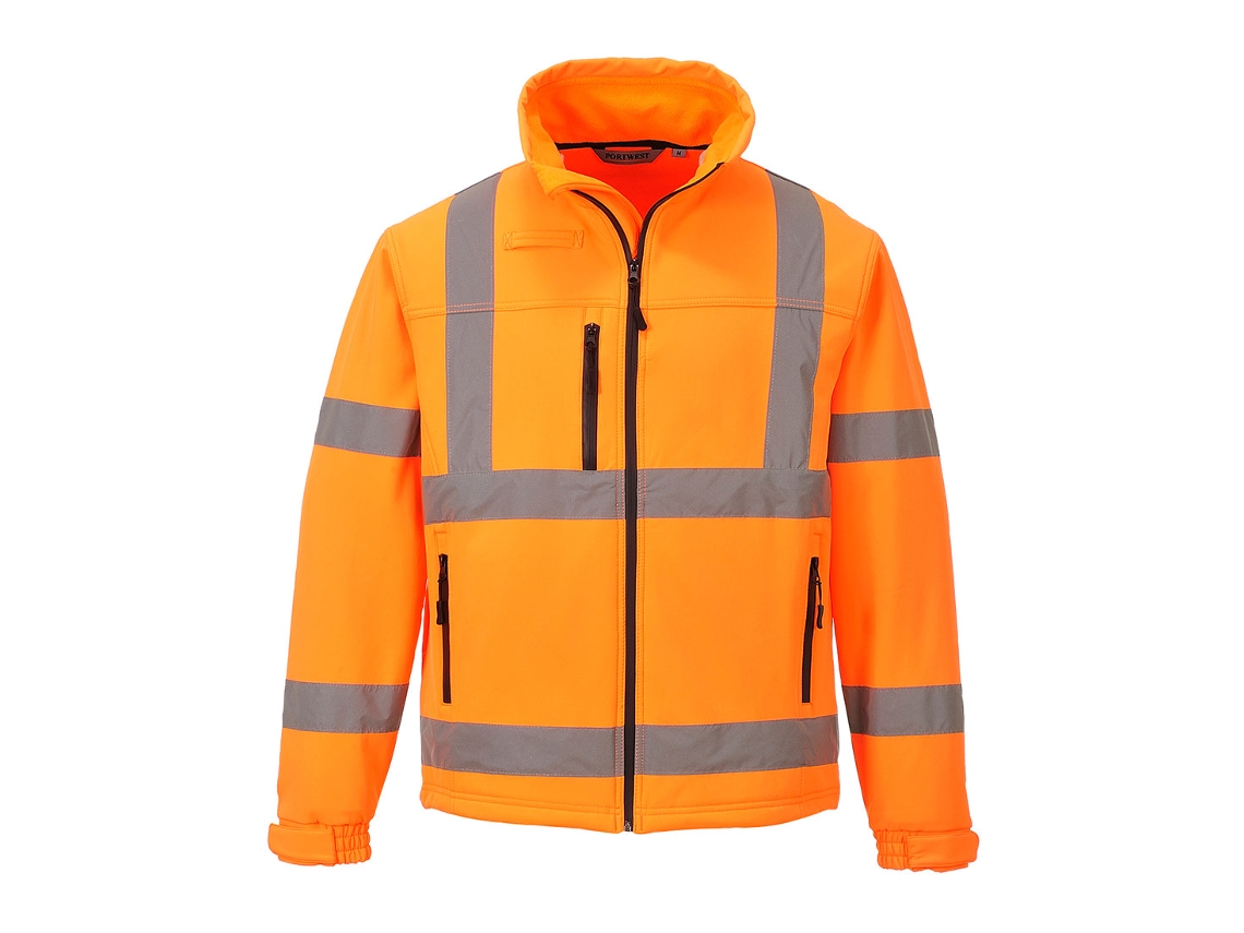 Softshell Clássico De Alta Visibilidade Proteção Conforto / Laranja / L Portwest (3 Camadas)