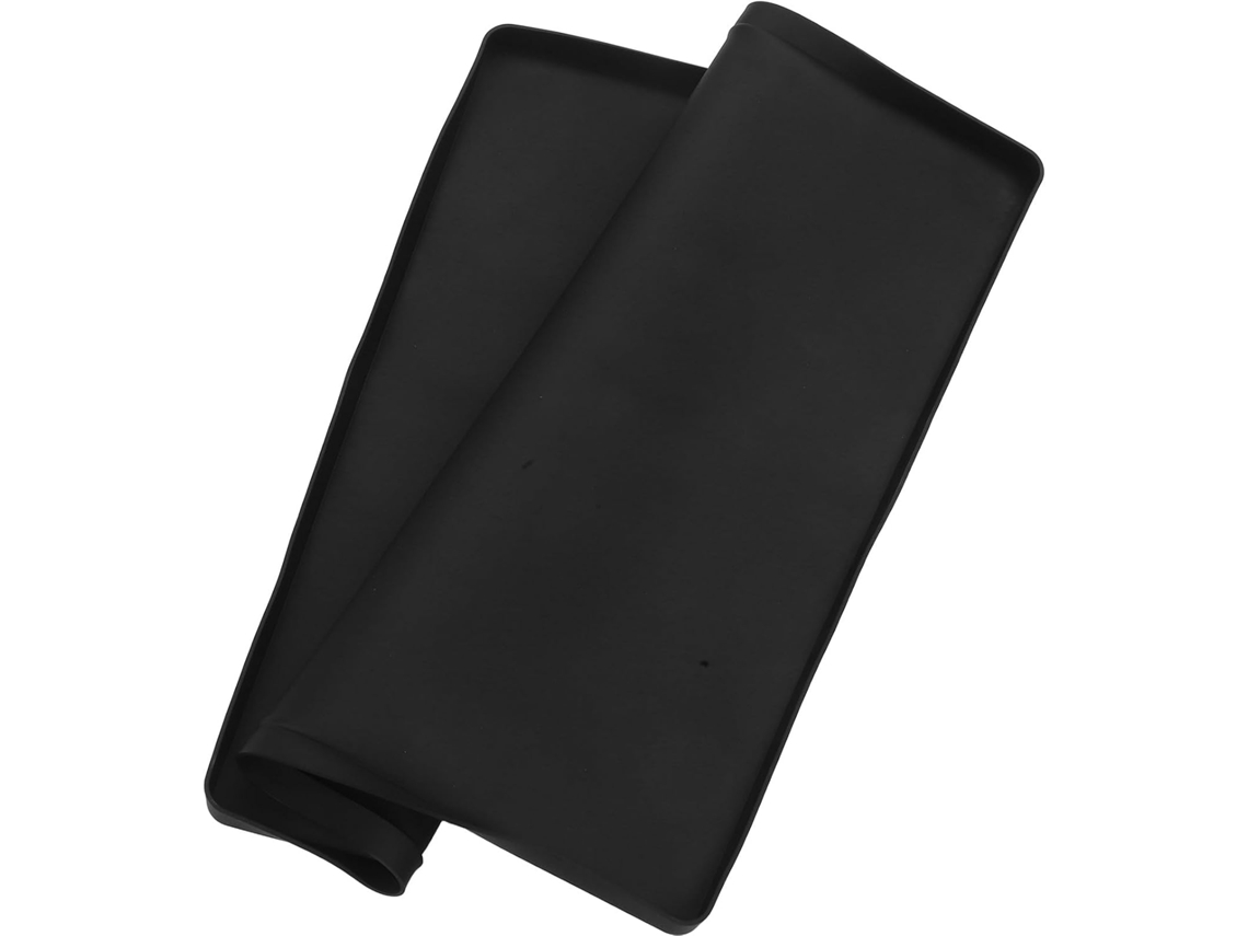 Tapete de silicone multifuncional para mini congelador de geladeira, 50x50 cm, com borda elevada, tapete absorvente para