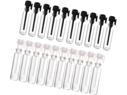 Ciieeo Frascos De Perfume Para Viagem - 100 Mini Frascos De Vidro De 1ml Com Tampas Conta-gotas Para Óleos